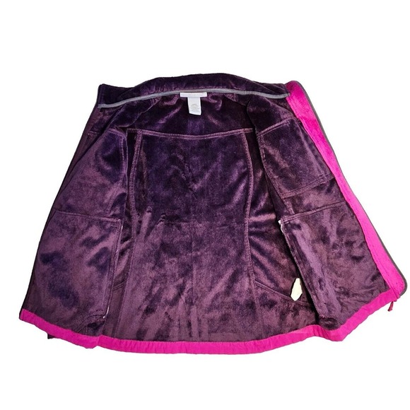 Free Country Coat Jacket Faux Fur Lined Size Large Womens Purple Wine - Picture 5 of 10